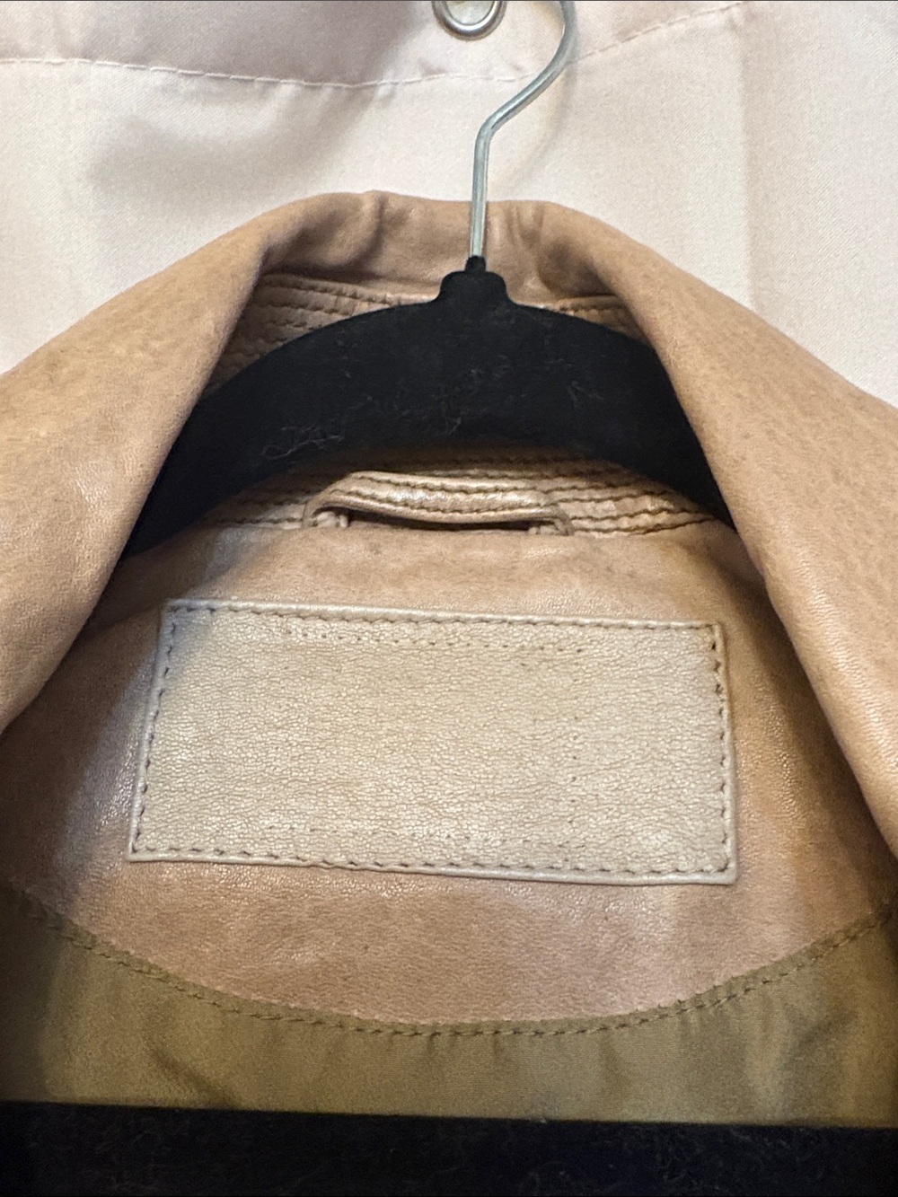 Women’s Lamarque Tan Leather Moto Jacket - Picture 11 of 14